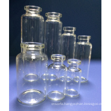 Clear and Amber Tubular Bayonet Glass Bottle with High Neck